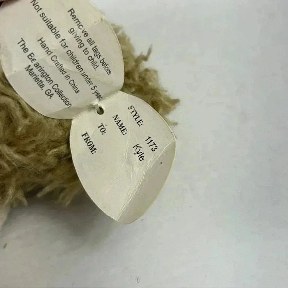 Vintage Ganz 9” in Baxter Bear  w/ Cottage Collectibles American Flag sweater - Picture 4 of 5